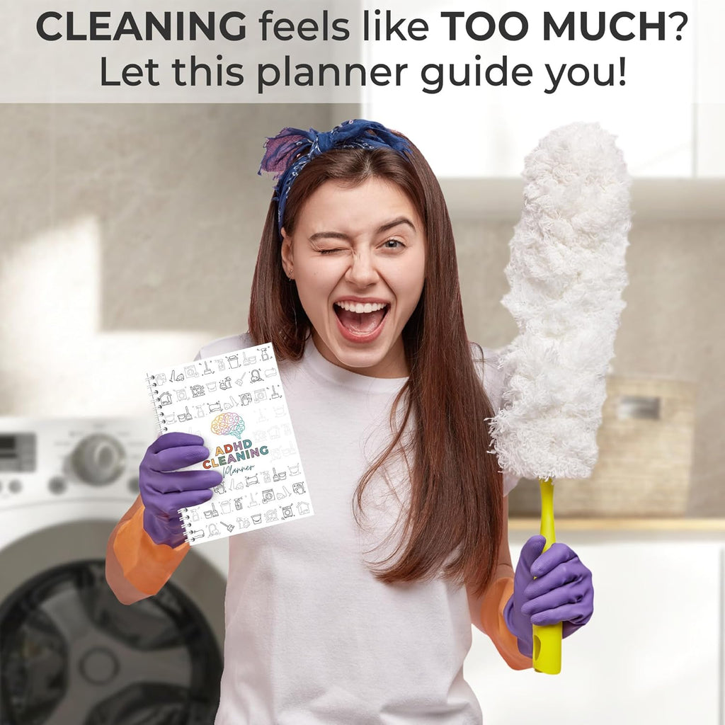 ADHD Cleaning Planner Bundle: Detailed Cleaning Schedule, Year-Round Maintenance Strategies, and Family Chore Distribution Chart